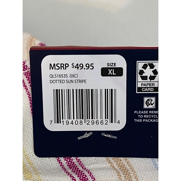 Gap Linen Shorts Women's Size XL Cream with Stripes Pockets Elastic Waist NWT - Picture 7 of 12